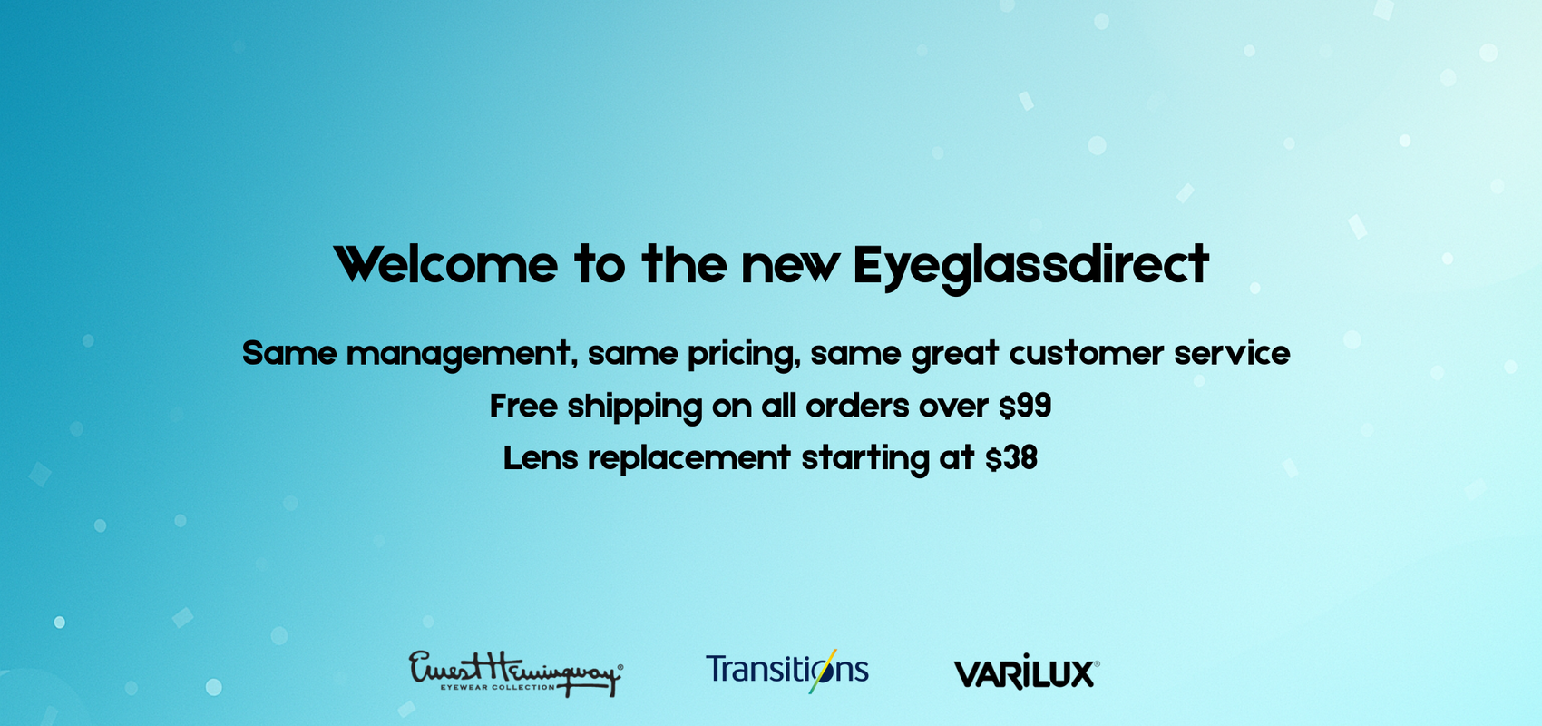 welcome to new eyeglassdirect